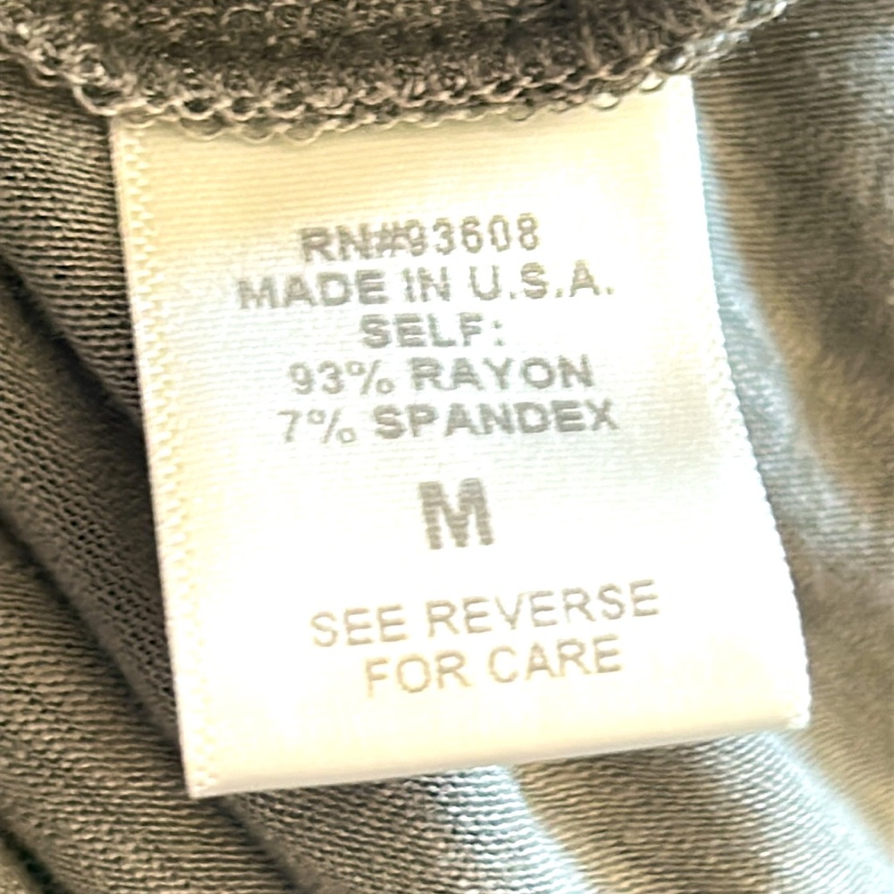 Matty M V-Neck Maxi Dress M Green Pockets Stretch Casual Everyday - Picture 5 of 11